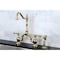 Kingston Brass KS7752ALBS English Country Kitchen Bridge Faucet W/ Sprayer, Brass KS7752ALBS - alternate 3